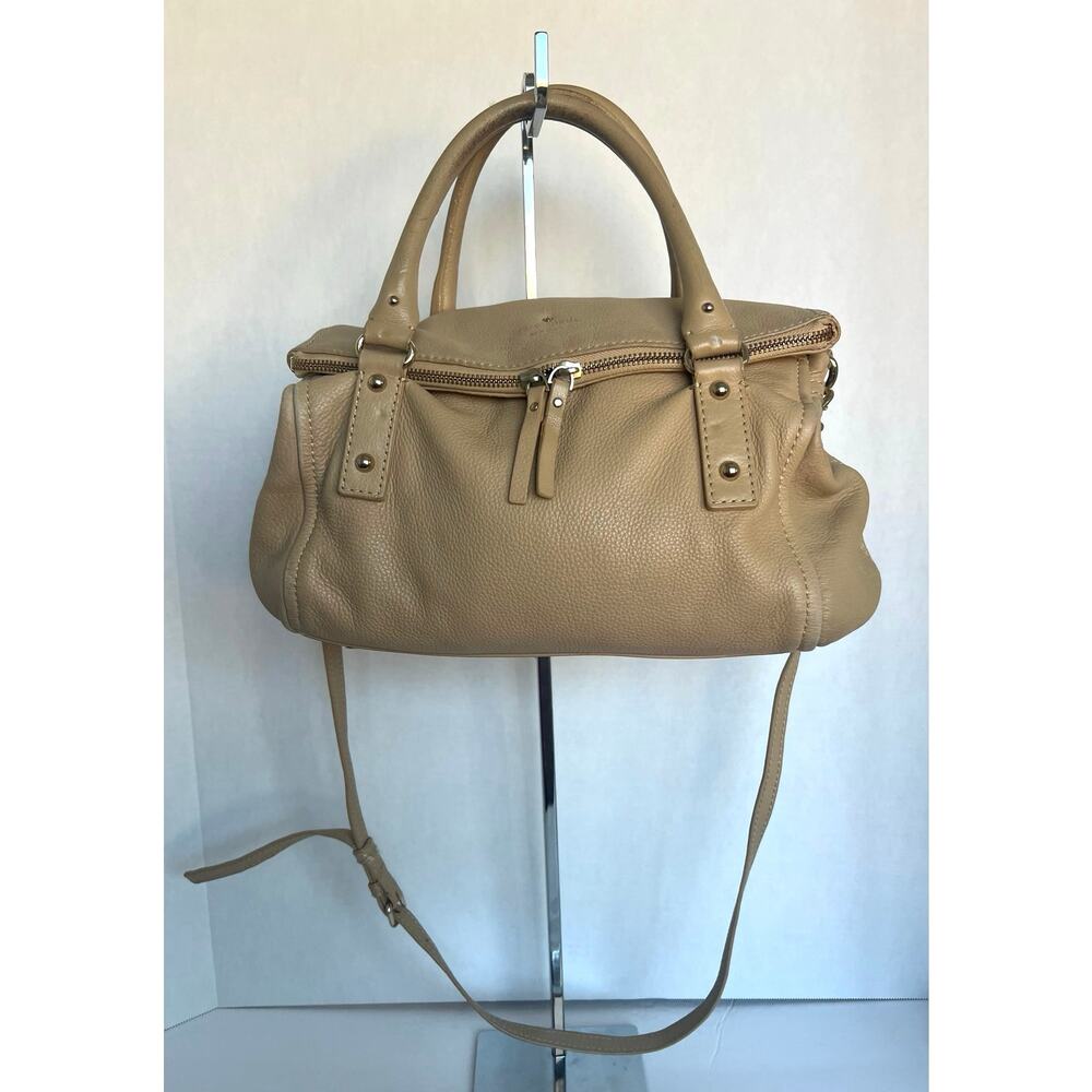 Kate Spade Cobble Hill Leslie Beige‎ Leather Shoulder/Crossbody Bag Tote Satchel